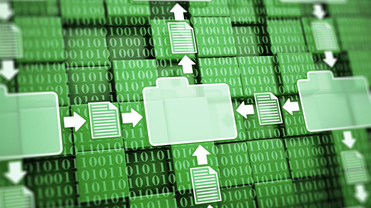 digital documents and folders archive