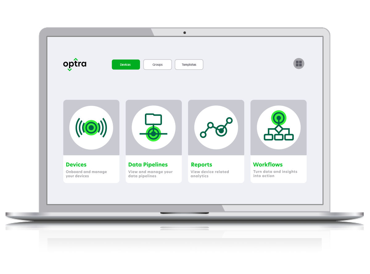 Lexmark IoT Platform on laptop screen